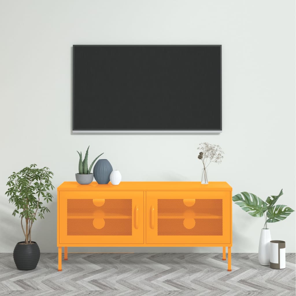 Tv-Meubel 105X35X50 Cm Staal